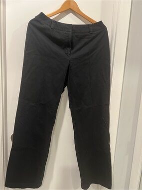 Liz Claiborne Black Straight-Leg Pants